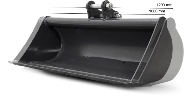 Godet 100 et 120 cm mini pelle chinoise premium BULL