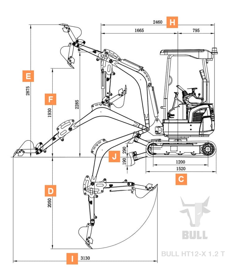 BULL HT22 X - Dimensions fiche technique caractéristiques 2/2