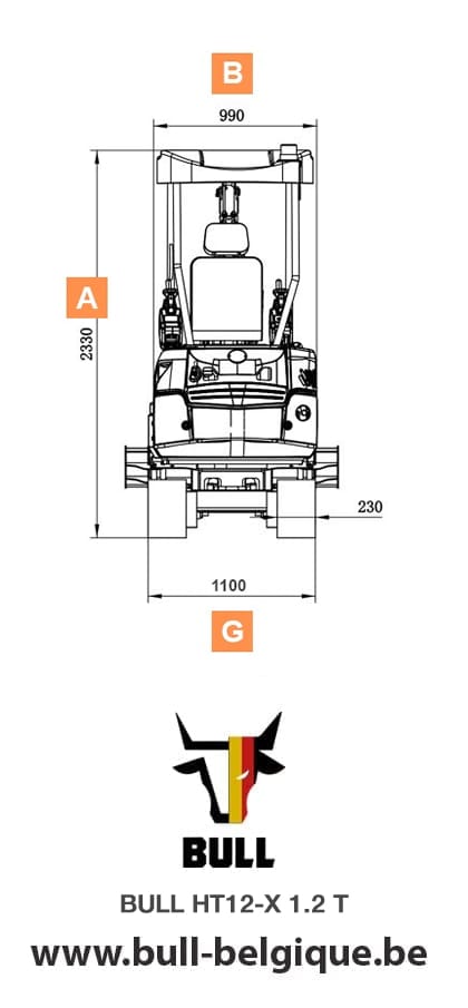 BULL HT22 X - Dimensions fiche technique caractéristiques 1/2