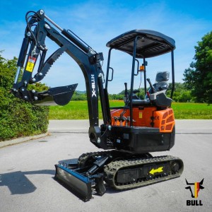 Mini-pelle BULL HT-18-X - Vue profil modèle 2025