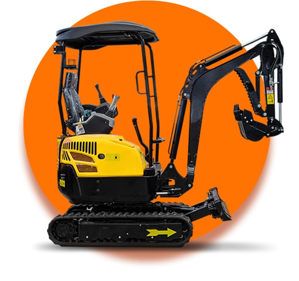 Mini pelle 1t2 compact travaux terrassement jardin petit terrain  bull HT12-X Belgique