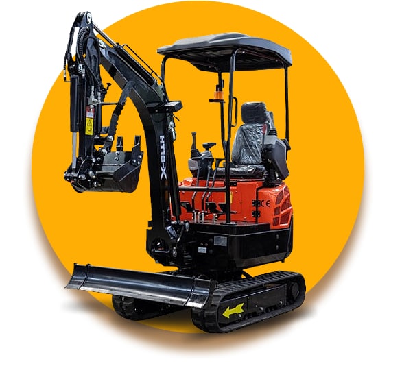 Mini pelle 1t8 polyvalent aménagement terrassement jardin paysagiste bull HT18-X Belgique