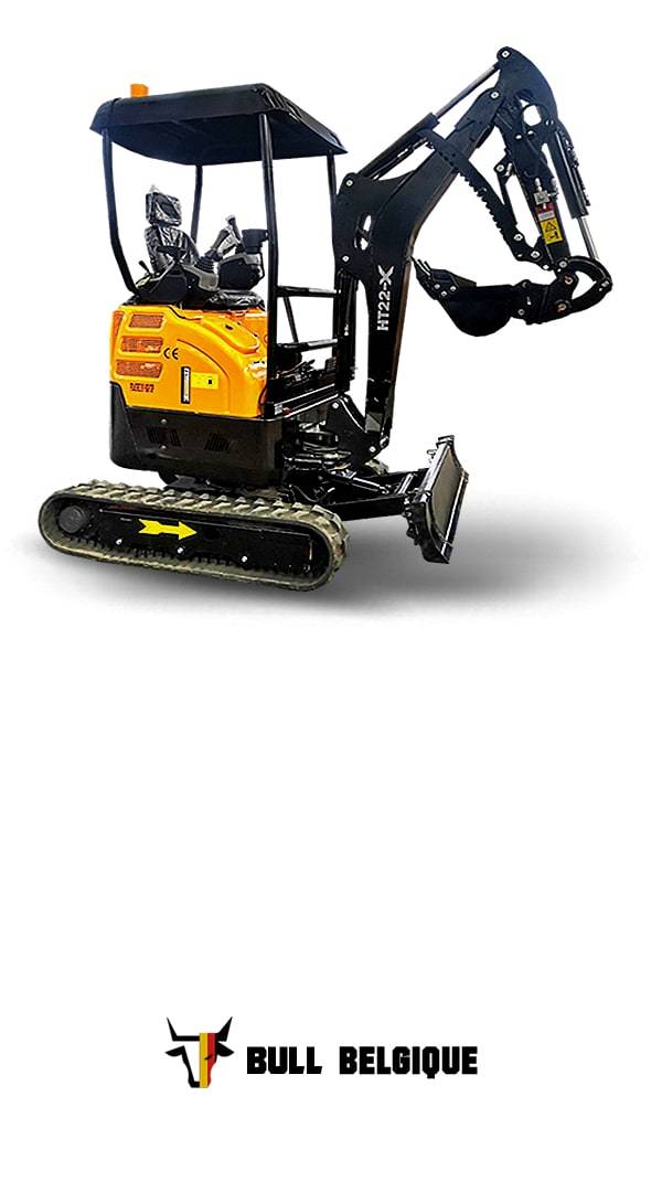 mini pelle 2t2 puissante compact bull ht22-x belgique